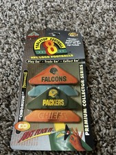 Vintage Tabletop Football 8 NFL Logo Chromium -Falcons,Packers,Chiefs,Lions NFL picture