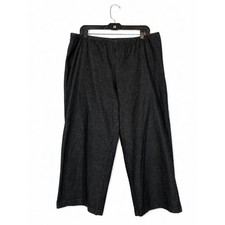 Eileen Fisher Cotton Pants Trousers Sz XL Gray 90s Minimalist Clean Girl Office picture
