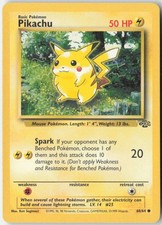 Pikachu 60/64 Common Jungle Pokemon Unlimited Moderately Played picture