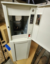 Vintage Retro PC Case Beige Computer Case AT Retro Tower White Wheels NEW picture