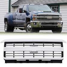 For 2015-2019 Chevrolet Silverado 2500 HD 3500 HD Front Bumper Grille Chrome picture