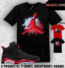 Shirt Matching AJ 6 Infrared Salesman 2026 Match Sneaker Jumpman Paint T-Shirt picture