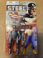 Vtg 1997 Kenner Steel John Henry Irons W/ Hardened Steel Armour Suit NEW SEALED picture
