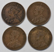 Canada 1917-1919 Cent Lot of 4 George V P902789 combine shipping picture