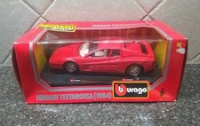 NEW BBURAGO 1984 RED FERRARI TESTAROSSA 1:24 SCALE DIE-CAST MODEL  picture