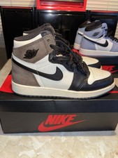 Jordan Air Jordan 1 Men’s High Top Suede Colorblock Lace-Up Rubber Sole picture