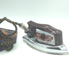 Vintage Dominion Iron Model 1033 Electric Rayon Silk Wool Cotton WORKS GREAT picture