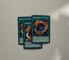 3x Yugioh MP22-EN050 Greater Polymerization PRISMATIC SECRET RARE PLAYSET NM picture
