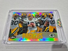 2010 eTopps Green Bay Packers Aaron Rodgers, Woodson, Matthews Refractor 190/499 picture