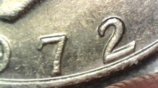 1972-D Eisenhower Dollar Coin w/ Strong Doubled Obverse & REVERSE picture
