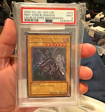 2002 Yu-Gi-Oh LOB-070 Red-Eyes B. Dragon PSA 9 MINT Ultra Rare picture