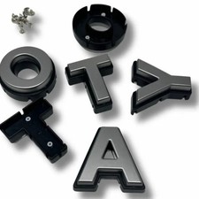 MAGNETIC GRAY Grille Letters for 16-23 Toyota Tacoma TRD PRO Style Mesh Grille picture