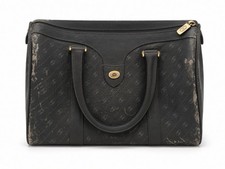 Vintage Gucci Accessory Collection Black GG Satchel Bag + Dust Bag Italy AS-IS. picture