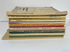 Lot of 20 Vintage Sheet Music Books Piano Vocal Songbook Collection Mozart Bach picture
