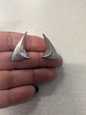 Modernist Vintage Ronald Pearson Sterling Earrings picture