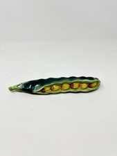 Vintage 1950s UCAGCO Japan Pea Pod Salt Pepper Shaker Double Ended Ceramic picture
