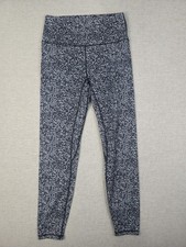 Lululemon High Rise Leggings Black/Gray, Size 10 picture
