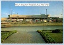 c1960 Pasay Manila Philippines Postcard Ninoy Aquino International Airport Plane picture