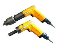 2 Pc Atlas Copco 3300 RPM & 600 RPM Drill Set Aircraft Tool picture