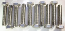 M12 x 1.75 x 45mm Stainless Steel Hex Head Bolts (Qty 10) | Rust-Resistant picture