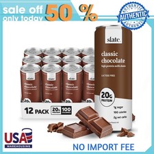 Slate Milk Classic Chocolate, High Protein Milk Shake 11 fl oz, 12 Cans picture