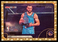 2025 Topps NBA Hoops Stephen Curry 22/50 #275 Gold Pixel Burst All-Star picture