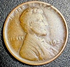 1922 D Weak D Lincoln Cent ~Semi key Date~VG Condition picture