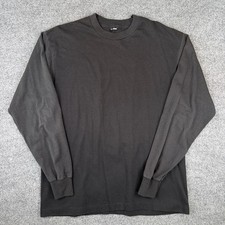 Vintage Screen Stars T Shirt Mens XL Faded Black Blank Single Stitch Made in USA picture