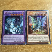 🔥 YUGIOH Amulet Dragon + Timaeus The United Dragon MP23-EN003 SECRET RARE VLP picture