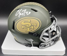 Christian McCaffrey Signed Autographed 49ers Salute Mini Helmet BAS Beckett picture