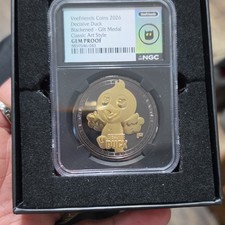 VeeFriends 2026 Decisive Duck Blackened Gilt Medal Classic Art Style GEM PROOF picture