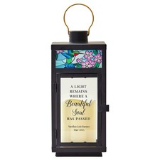 Whispering Wings Stained Glass Memorial Lantern|154982 picture