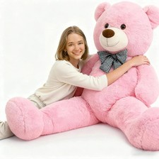 Big Pink Teddy Bear 47 Inch Giant Teddy Bear 4ft Tall, Stuffed Animal for Girls picture