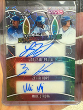 2025 LEAF VIVID TRIPLE EXPOSURE JOSUE DE PAULA/HOPE/SIROTA AUTOS SP /3 DODGERS picture
