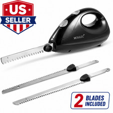 Electric Knife, Electric Carving Knife with 2 Serrated 8” Stainless Steel Blades picture