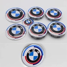 7Pcs 50th Anniversary Emblem Centre Caps Badges Set 82mm 74mm 4x68mm 45mm F30E60 picture
