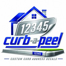Custom Curb Address Decal Non Slip Long Lasting Made to Order picture