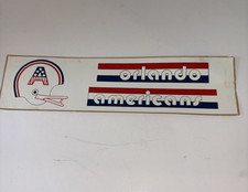 Rare Defunct 1981 Minor League Football ORLANDO AMERICANS Bumper Sticker Unused picture