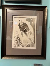 Original Tim Sale Superman Art Published in 2019 Sketchbook Signed 2018 10