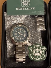 Steeldive SD1970, Capt. Willard, Auto NH35 mov't, Green Dial, 43 mm Case, Date, picture