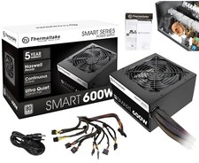 Thermaltake SMART 600W ATX 12V V2.3EPS 80 Plus Certified Active PFC Power Supply picture