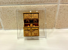 NIB Vintage Dollhouse BJ MINIATURES Cupboard Hutch Forest Theme 1:48 picture