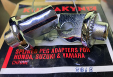 Kuryakyn Splined Peg Adapters Chrome Honda Suzuki Yamaha  *READ ALL INFO* 8818 picture