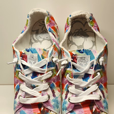 Roxy Bayshore III Women’s Multicolor Floral Textile Low Top Lace-Up Sneakers picture