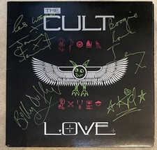 The Cult Love Fully Band Signed Vinyl LP Ian Astbury Billy Duffy Jamie Stewart 5 picture