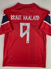 Erling Haaland Norway National Jersey hand signed with coa    picture