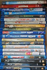 Lot of 20 Children's/YA Movies on Blu-Ray Pixar, Disney, Harry Potter, Nemo picture