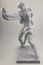 FREDERIC LEIGHTON CLASSICAL SCULPTURE ATHLETE WRESTLING A PYTHON 9.8 INCH/250 MM picture
