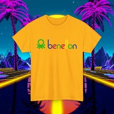 Custom Benetton vintage 1980s design t-shirt, Unisex for men and women, 90s tee picture