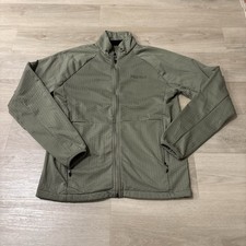 Marmot Leconte Jacket Men's Medium Green Full Zip Hiking Fleece Tech Grid picture